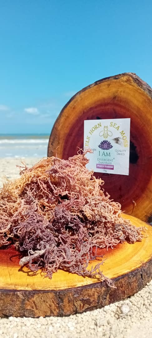 Purple Seamoss 1kg 100% Organic Sea Moss package